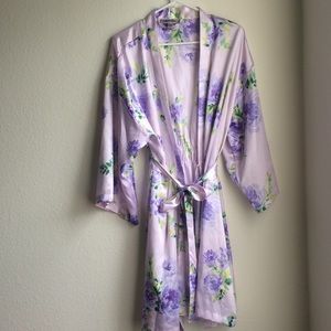 Floral Silk Robe